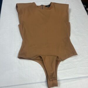Brown Sleeveless Bodysuit - size M Used
